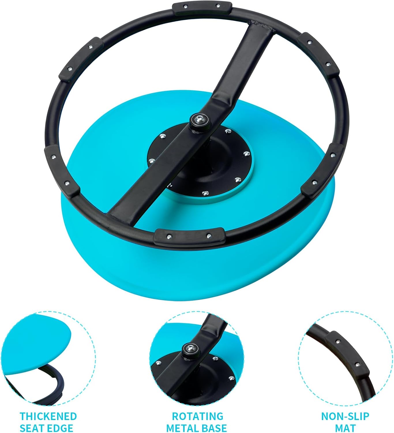 LulliSpace Blue Swivel Sensory Spinning Chair