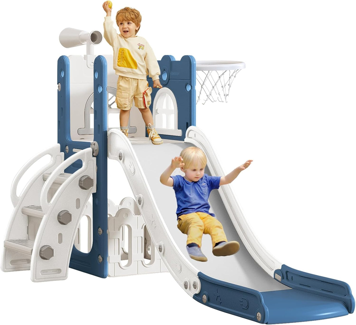 LulliSpace 6 in 1 Toddler Slide for Toddler Age 1-3